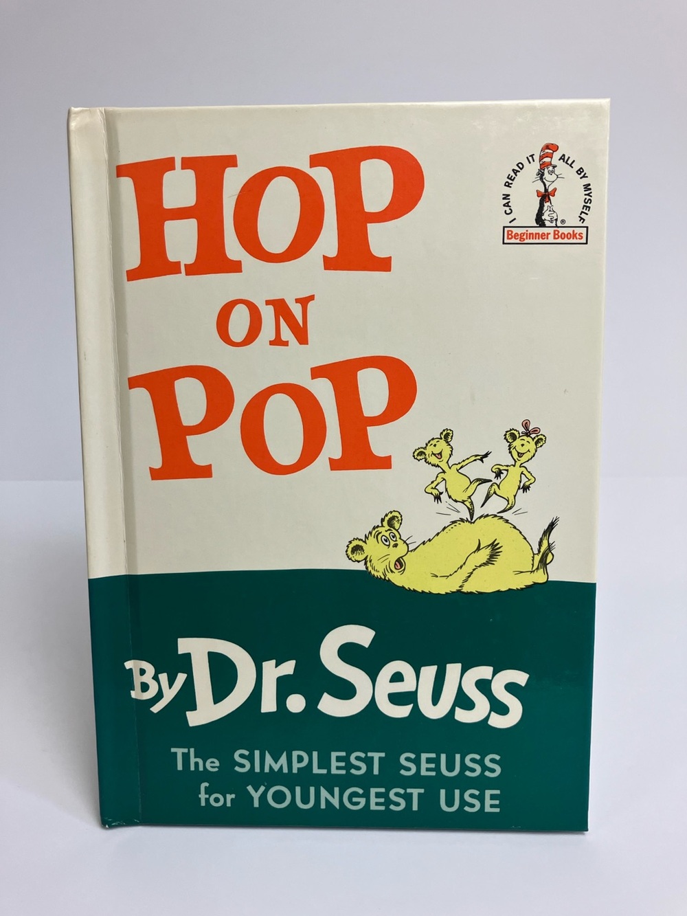 Dr. Seuss Hop On Pop 1963 B-29 80s Reprint Hardcover Begginer Books Classic